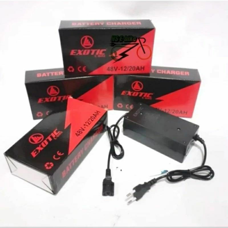 charger sepeda listrik exotic, pacific dll original