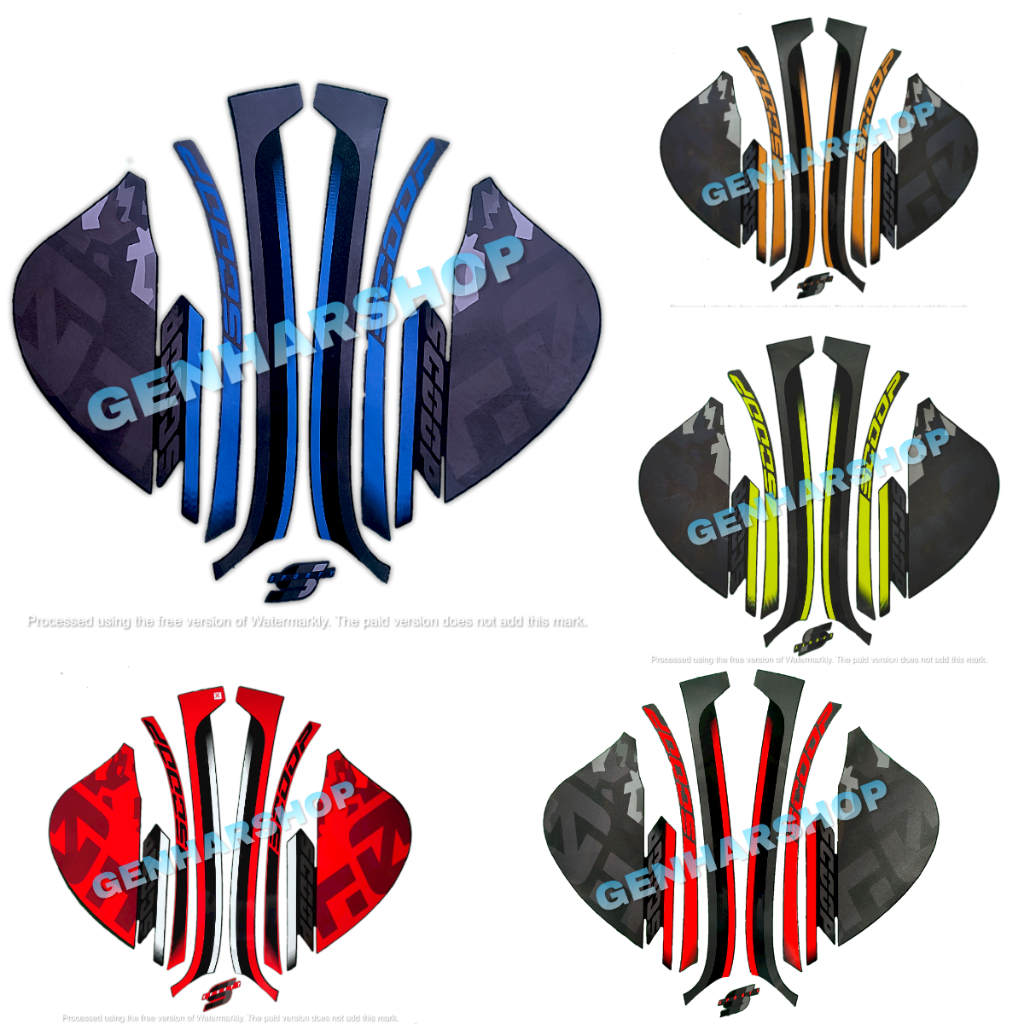 STIKER STRIPING LIS BODY STANDAR MOTOR HONDA SCOOPY SPORTY 2020 SEPASANG FULL SET