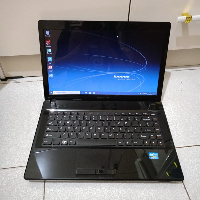 Laptop Lenovo G480, Mulus Warna Black.  Spek - Window 10 + Office - Processor Intel Core i5-3320m Ra