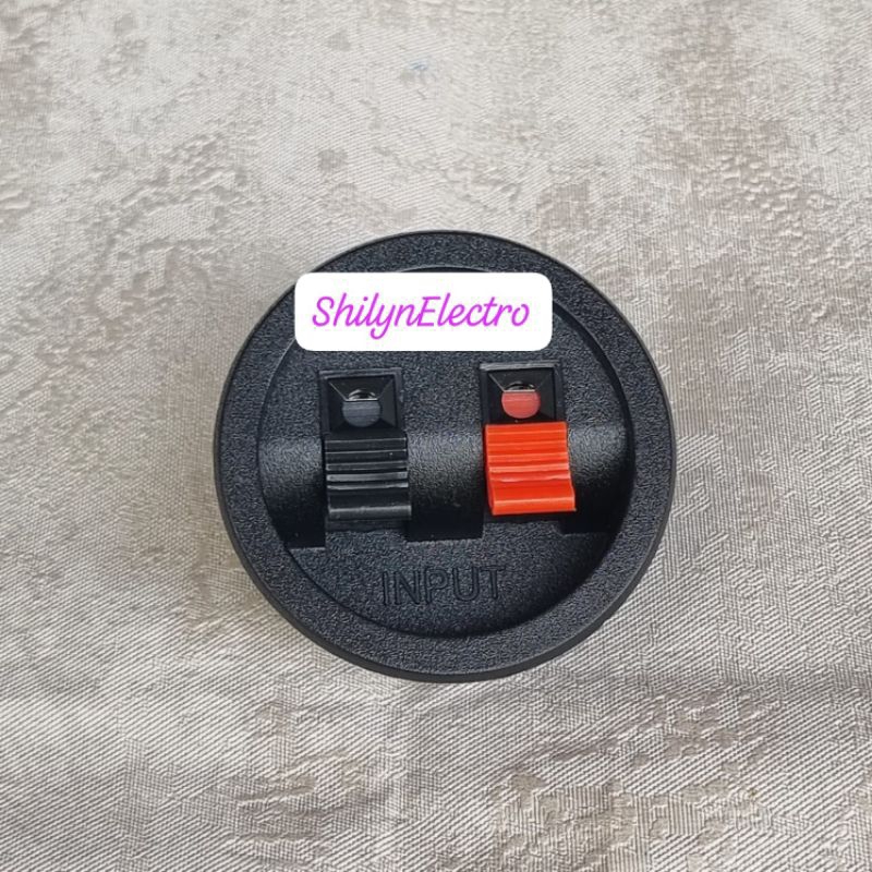 TERMINAL BOX SPEAKER 2 PIN BULAT KECIL 2P BULAT