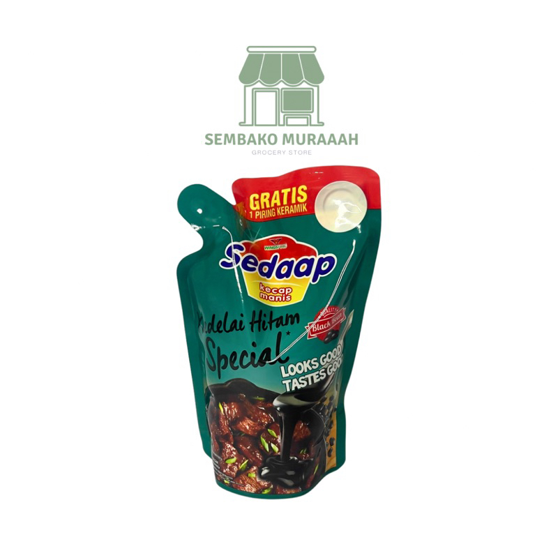

KECAP REFFIL SEDAAP POUCH 520ml (free piring keramik)