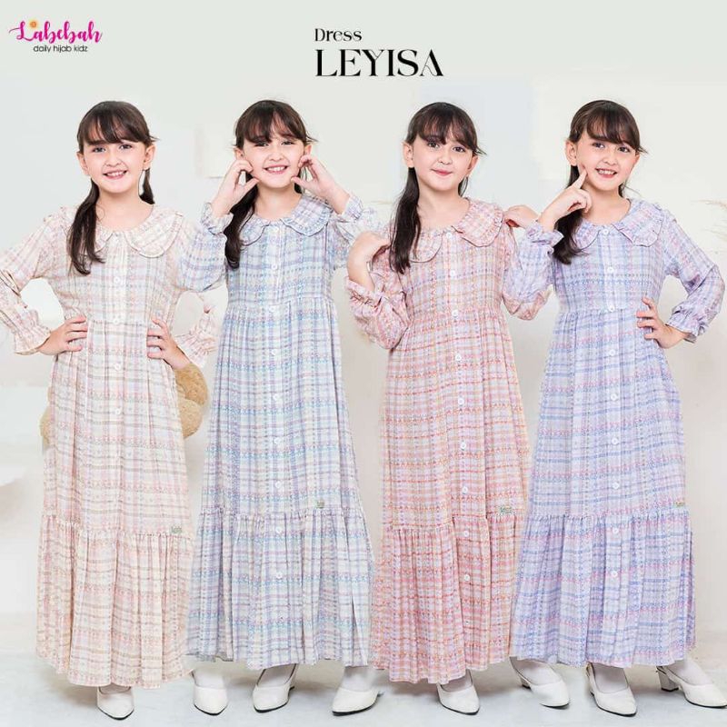 [ LEYISA ] By Labebah dress anak leyisa cantik gaun anak rayon baju dress rayon koleksi baju anak ju