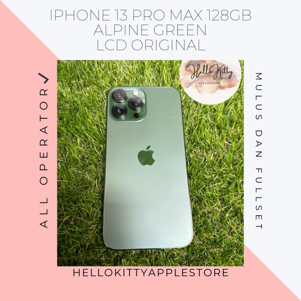 iphone 13 pro max 128gb alpine green Lcd Original Mulus Original Bukan Refurbish / Rekondisi