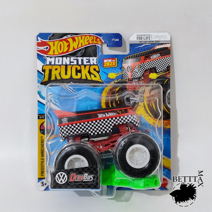 Hot Wheels Volkswagen Drag Bus Hotwheels Monster Trucks Drag Bus Merah