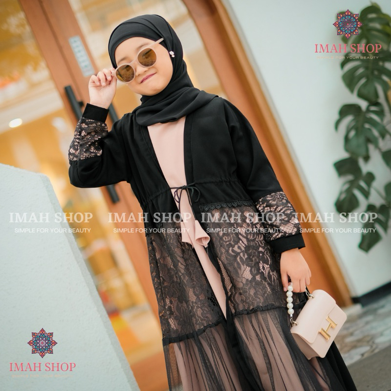 Baju Muslim Abaya Anak Perempuan Bordir Gamis Arab Saudi Bordir Zephy Turki 10 Umroh Dubai Turkey India