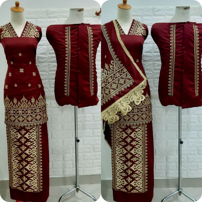 bahan baju kurung bordir bukittinggi