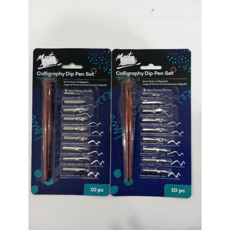 

mont marte challigrapghy dip pen set, set kaligrafi pen