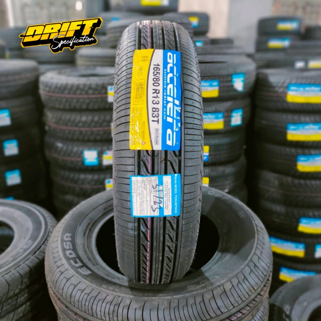 BAN MOBIL TUBLES UKURAN 165/80 R14 ACCELERA ECO PLUSH