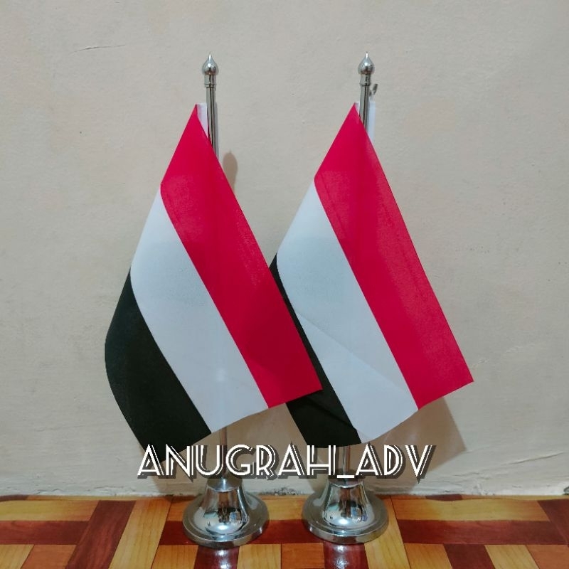 

tiang stainless bendera meja YAMAN