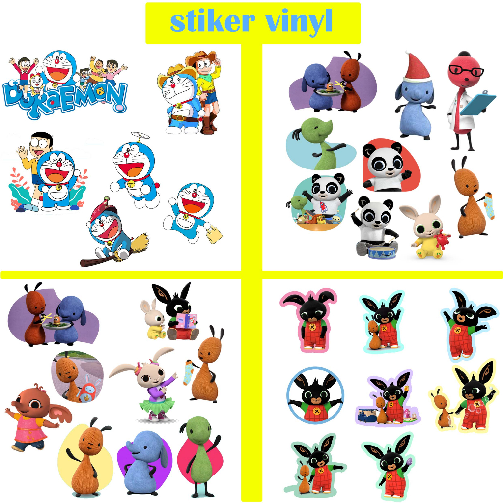 

Stiker Doraemon Anak BISA CUSTOM Sticker Deco Kartun Animasi Kelinci Rabbit