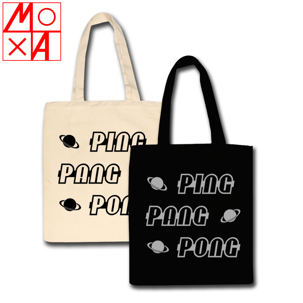 TOTE BAG MUTHE Kanvas Polos TAS Ping Pang Pong