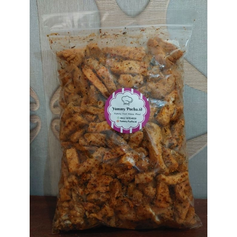 

Basreng Pedas Daun jeruk 500gram Renyah
