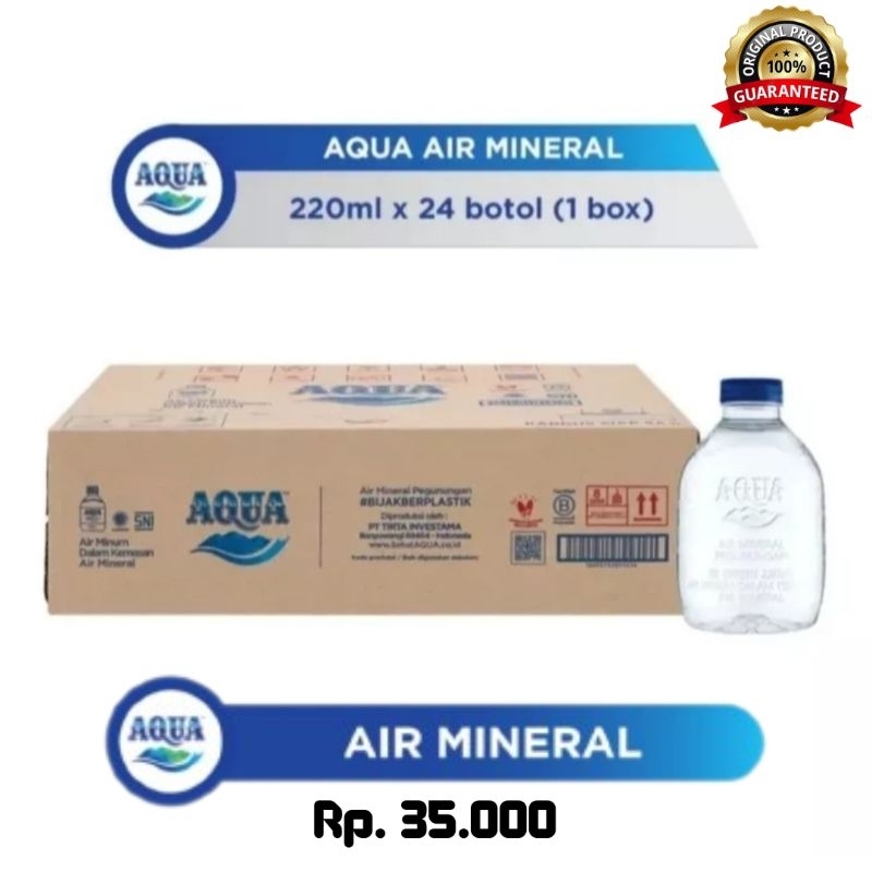 

Aqua Cube 220 ml Original 100% | Murah se Shopee ✓