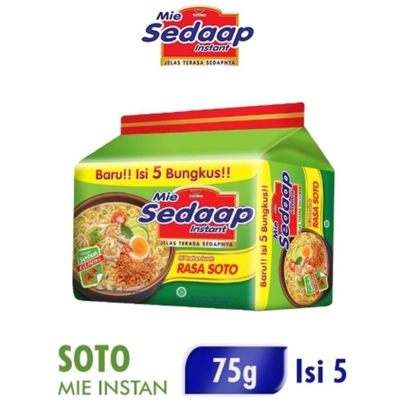 

Sedaap Mie Instan Soto 5x75g