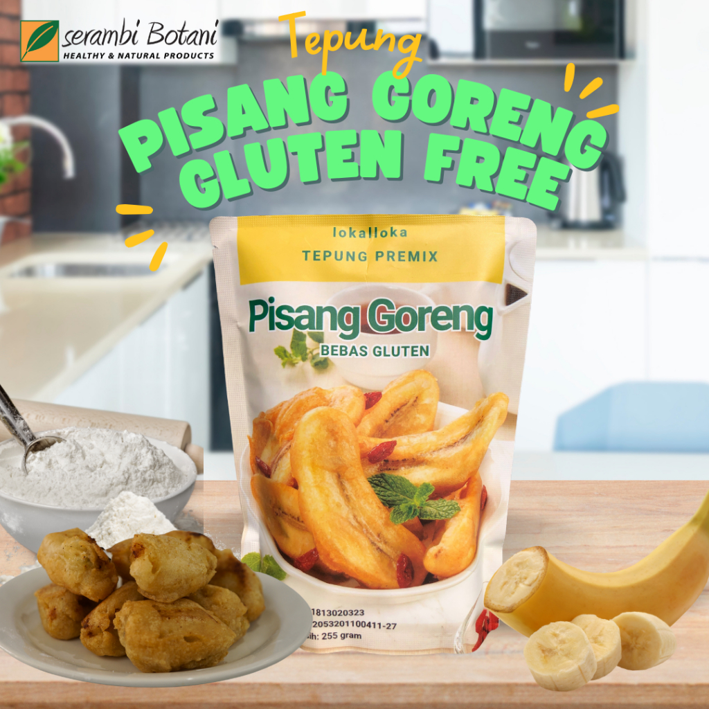 

Tepung Pisang Goreng Gluten Free Premix Instan Crispy Lokalloka