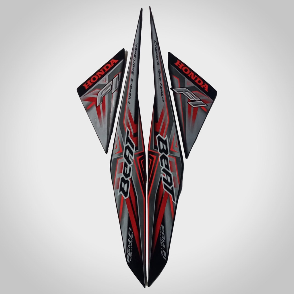 Stiker Striping Standar Honda Beat FI 2014 Lis Les Motor Honda Beat Karbu 2014 Lis Motor Beat