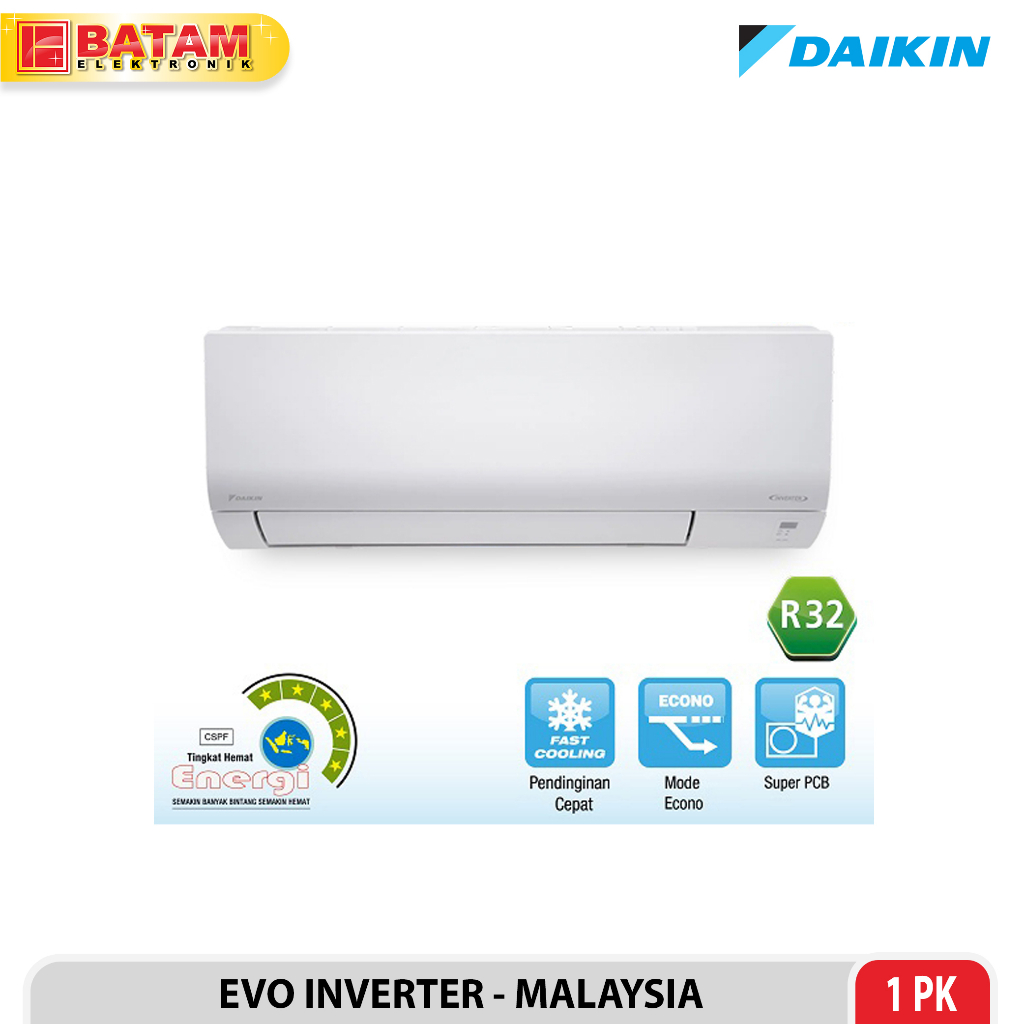Daikin AC Split 1PK EVO Inverter Malaysia - STKF25AV14