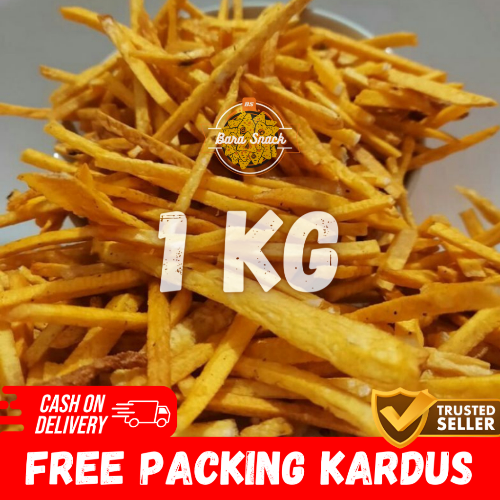 

[ 1KG ] Keripik Stik Talas Gurih Rasa Original / Camilan Snack Kiloan Murah -K