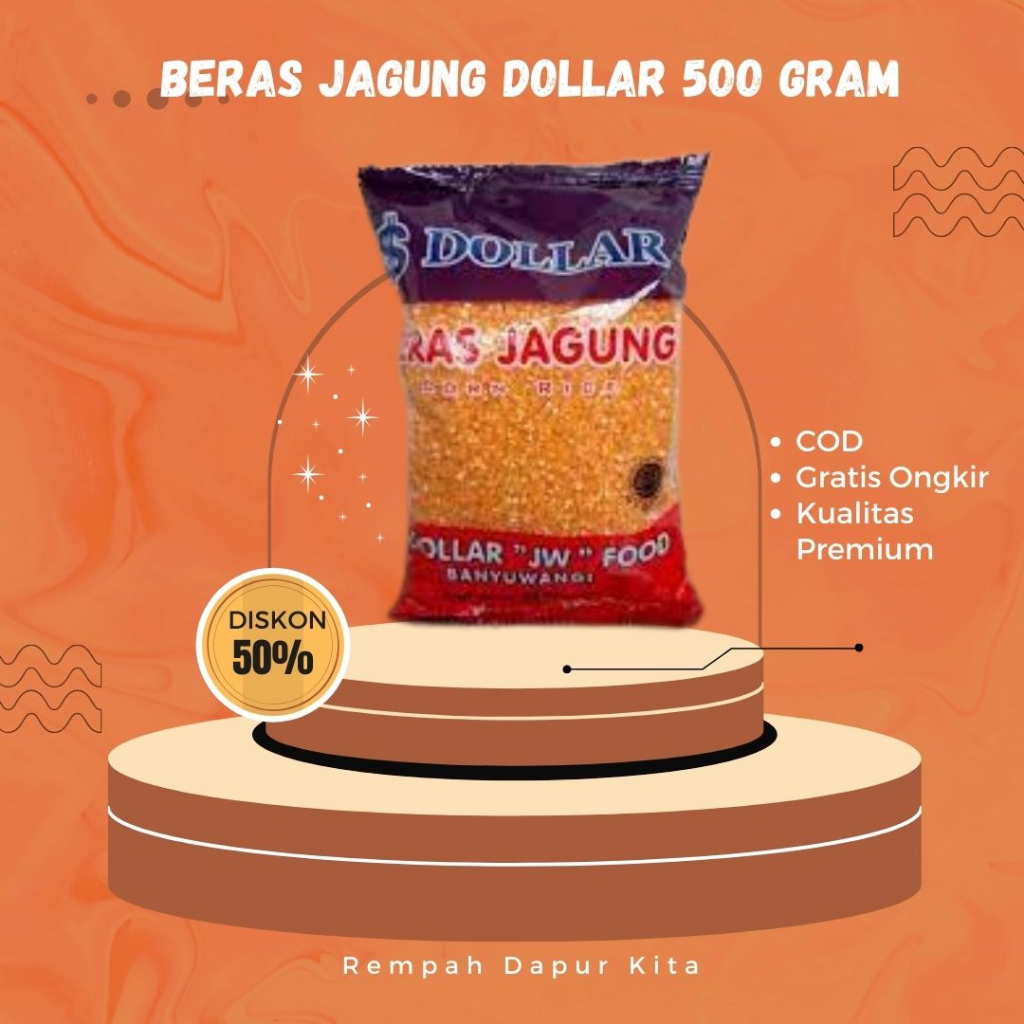 

BERAS JAGUNG DOLLAR 5OO GRAM