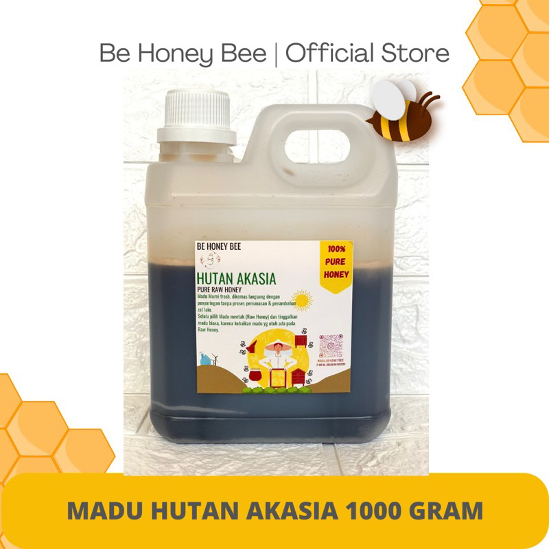 

Be Honey Bee Madu hutan akasia carpa Pria Wanita kemasan 1kg obat kolesterol asam urat darah tinggi stroke jantung
