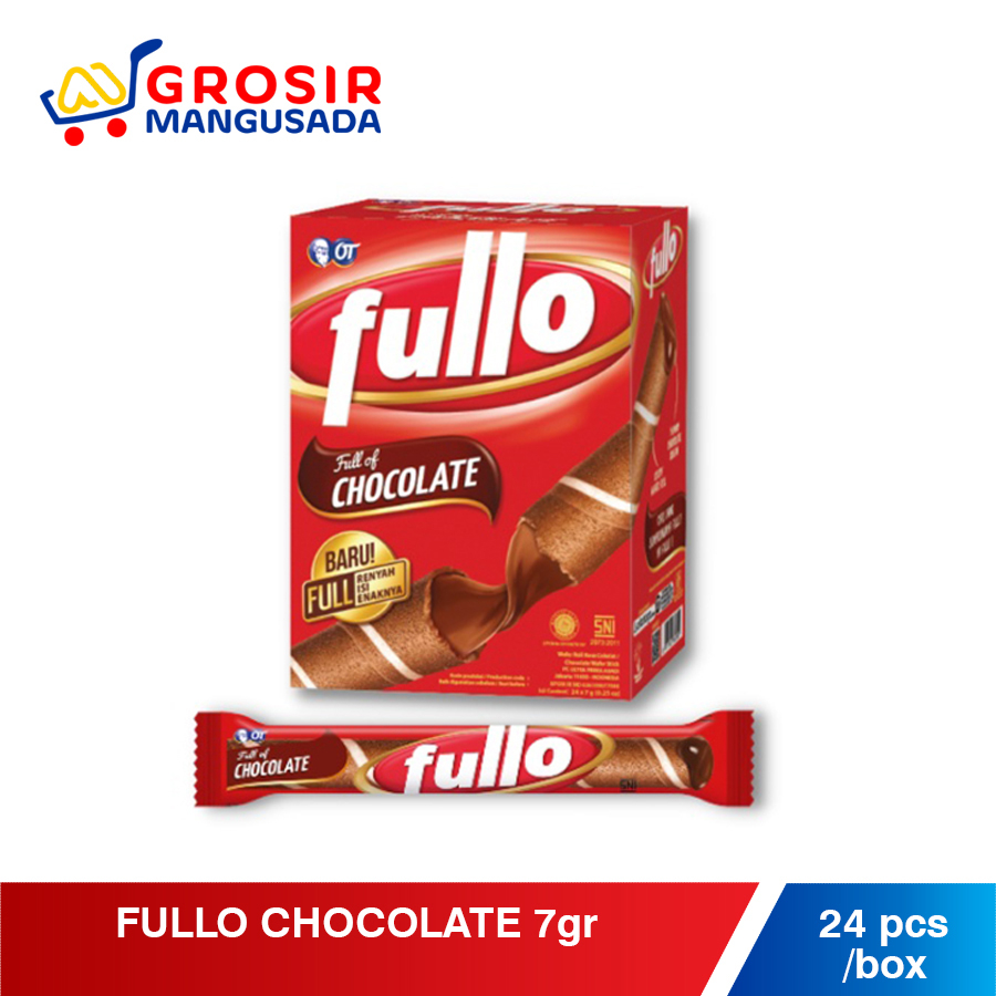 

FULLO Chocolate 7gr Wafer Stick Grosir - Spesial Harga 1 box isi 24pcs