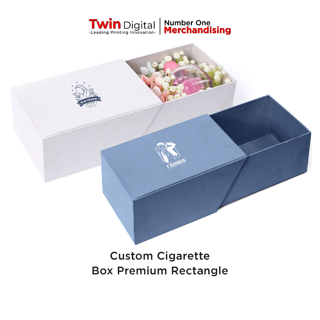 

Twindigital Custom Cigarette Box Premium Rectangle Tempat Parfum / Cincin Lamaran Anniversary Gift - Kotak Kado Ulang Tahun