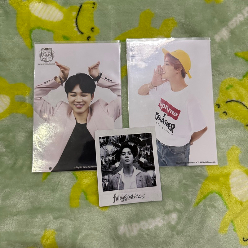bts jimin official japan fc fanclub renewal postcard photo