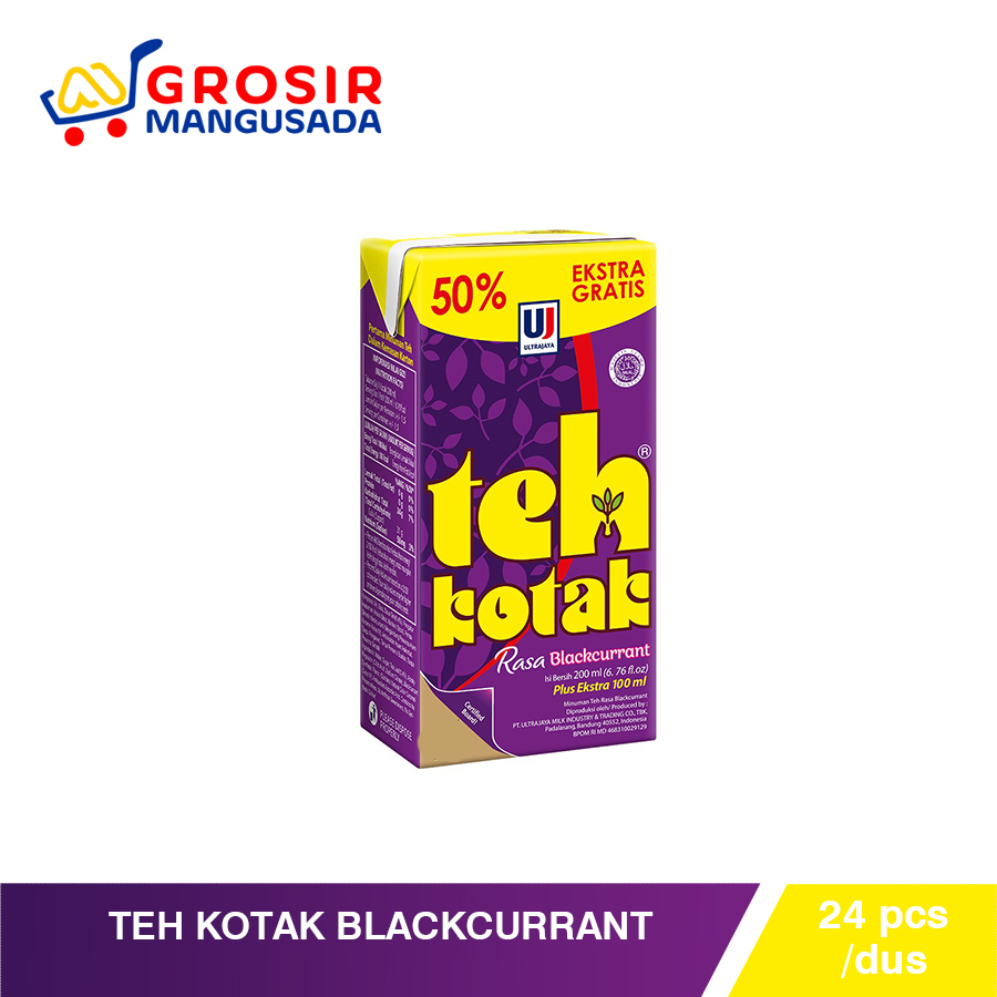 

Grosir Teh Kotak Blackcurrant 375ml, Harga Istimewa 1 dus 24pcs