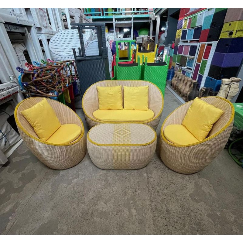 Kursi tamu rotan gentong putri