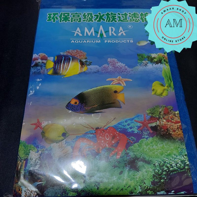 KAPAS FILTER AKUARIUM AMARA BESAR 2 LAPIS / BUSA FILTER AQUARIUM AMARA 2LPS / BUSA AMARA BESAR 2LAPI