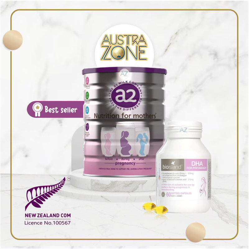 A2 Nutrition for mothers+Bio Island DHA (Bundle)