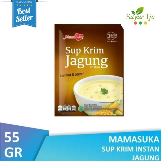 

Sup Krim Jagung Mamasuka 55 Gram / Pack Corn Soup Masak Sop Instant