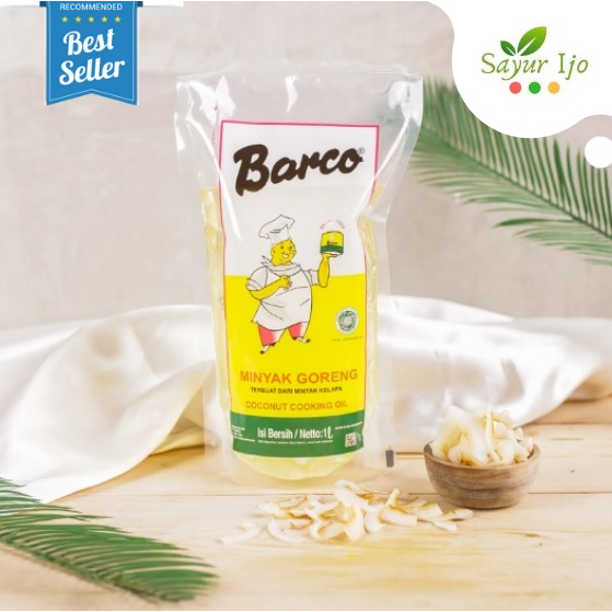 

BARCO Minyak Goreng Kelapa 1 LITER / Pouch Coconut Cooking Oil Premium