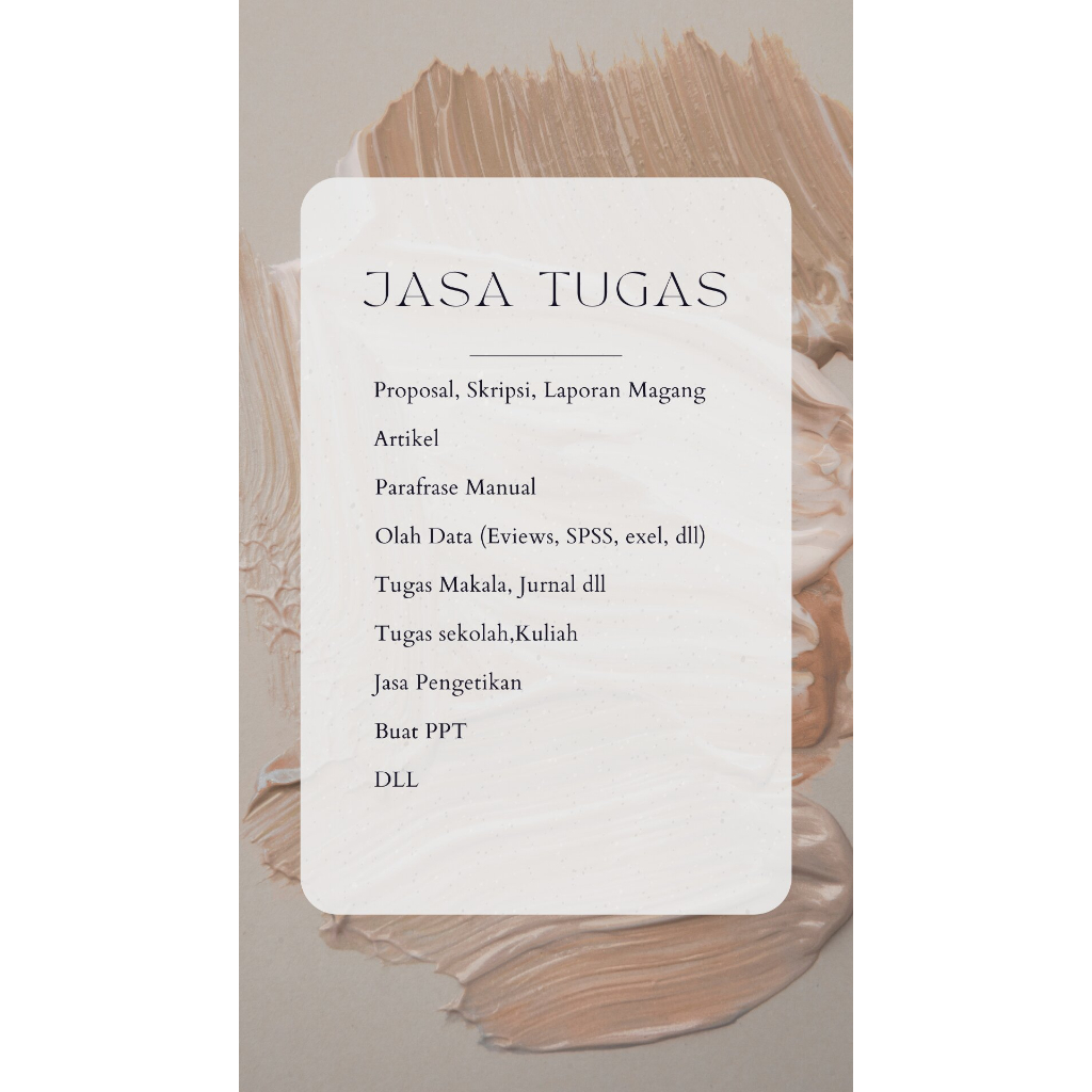 

Tugas sekolah dan Tugas Kuliah