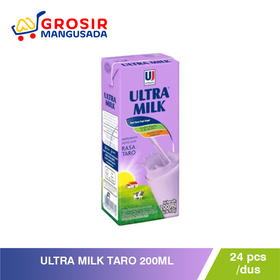 

Grosir Ultra Milk Taro 200ml - Harga Terbaik 1 dus isi 24pcs