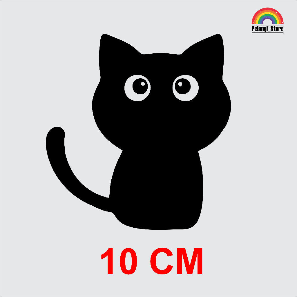 

Stiker kucing Siluet lucu, Cutting sticker
