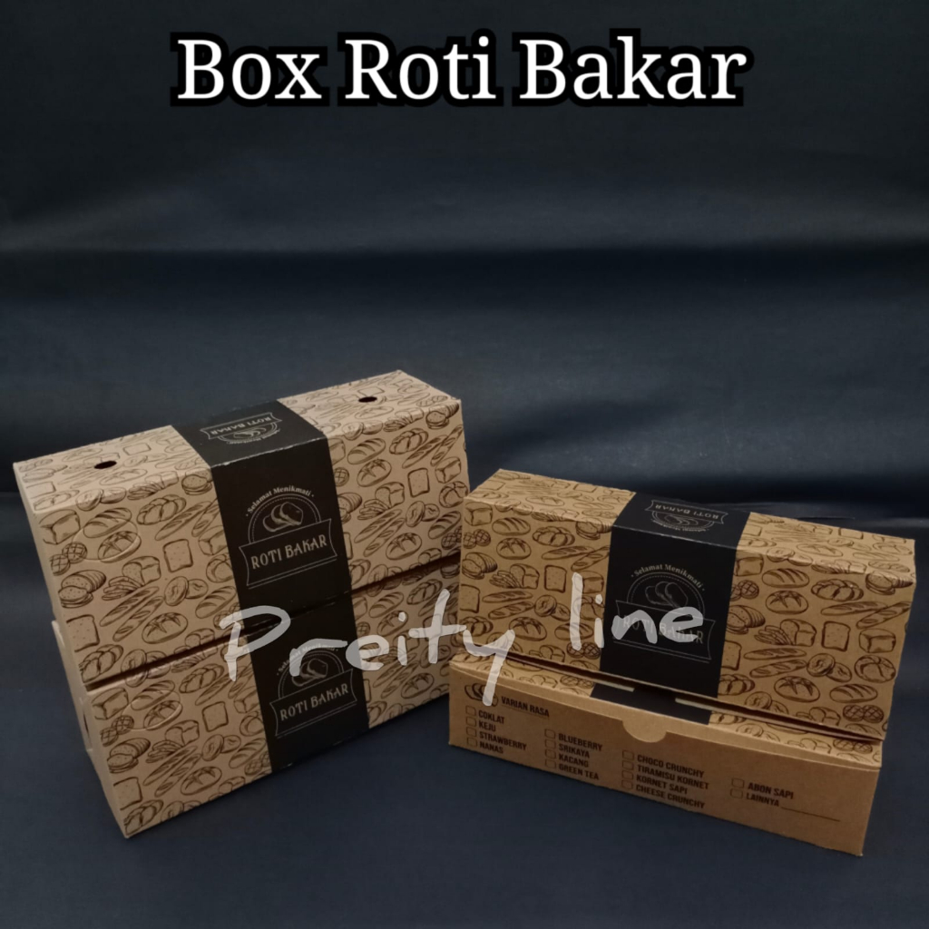 Dus Roti Bakar Bandung - Box Roti Bakar @±100pcs