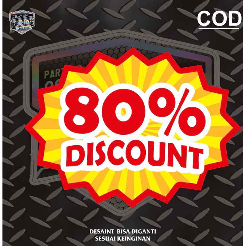 

Stiker discount A3+