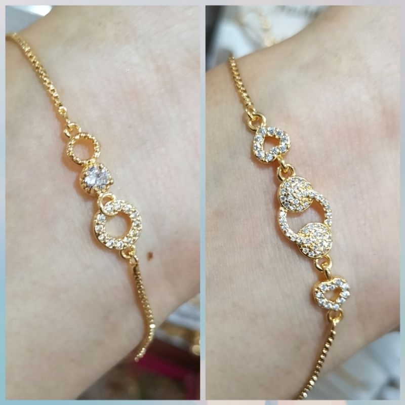 Gelang serut dewasa xuping berlapis emas