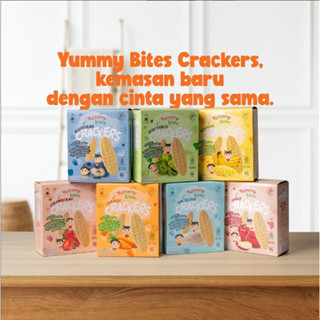 Yummy Bites - Rice Crackers Baby / Snack Sehat Cemilan Bayi 50g All Variant Buah dan Original (6mo+,
