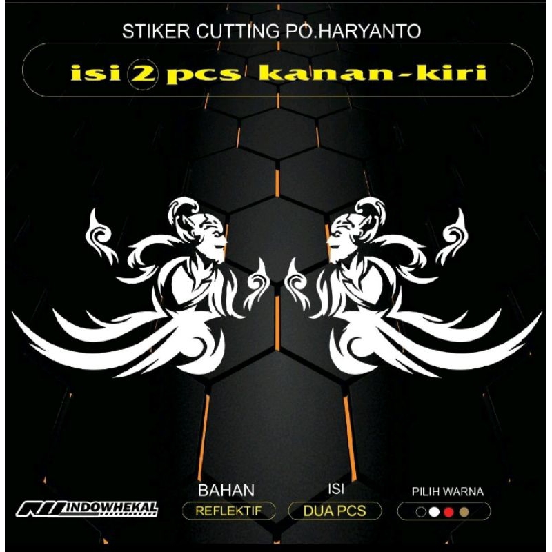 STIKER CUTTING WAYANG UNTUK MOTOR 2pcs