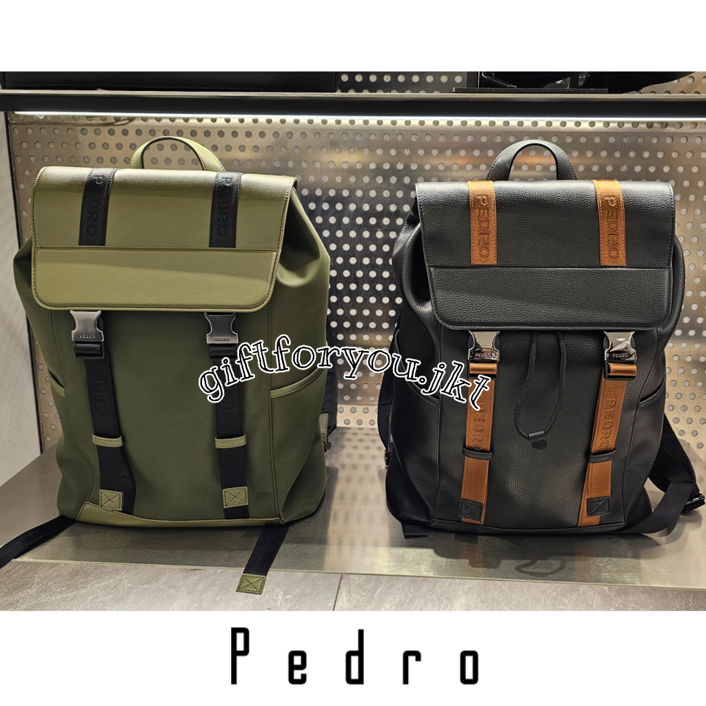 Ransel Pria Pedro Original Rigby Backpack Man Bag Tas Punggung Cowok Laki Laki