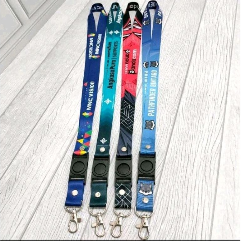 

Custom Tali Lanyard 2 sisi 1,5 cm 2 cm 2,5 cm Digital Printing Full Color minimal order 10 pcs