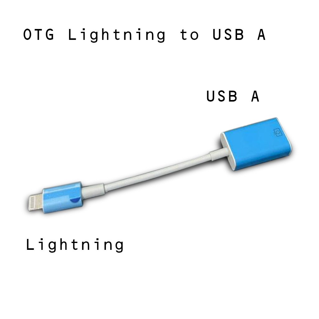 OTG Lightning to USB A Flashdisk Smartphone Iph 7 8 X XR 11 Camera USB Adapter / kompatibel for ipho
