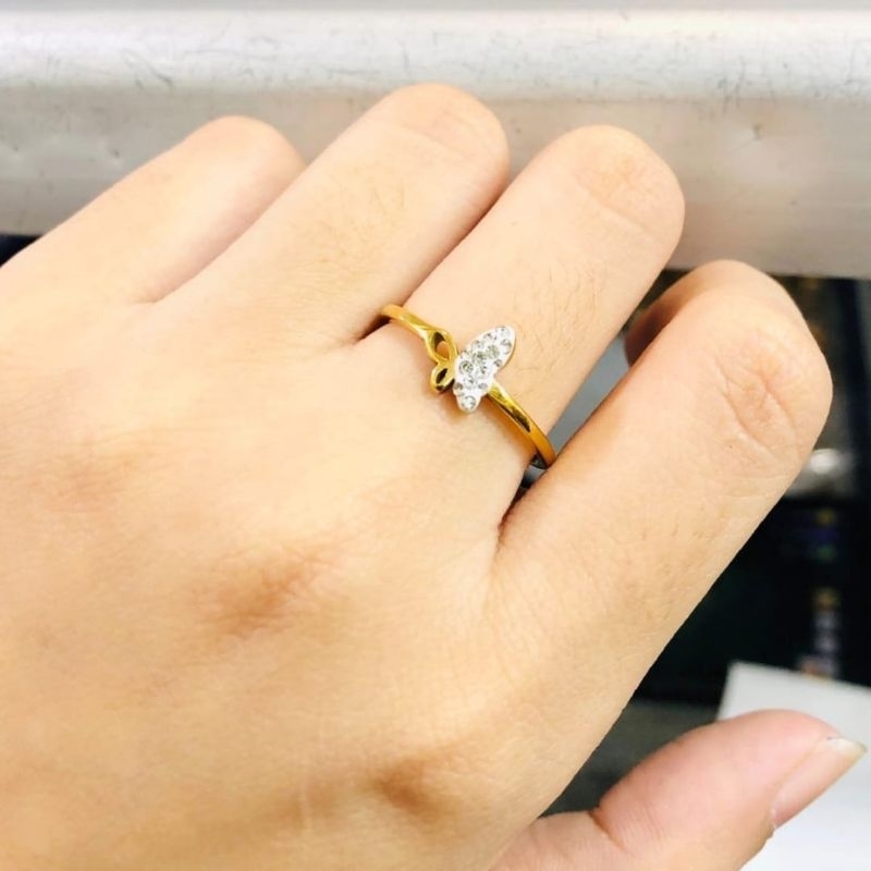 Cincin titanium Korean style simple