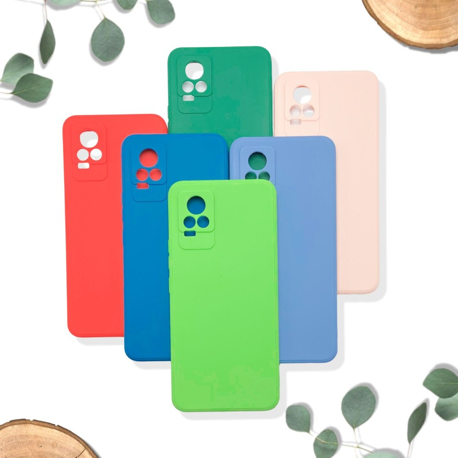 Softcase Vogue Vivo V20/V21 4G/V21E Silicon Case Full Color Casing Warna Anti Noda Baby Skin Anti Ja