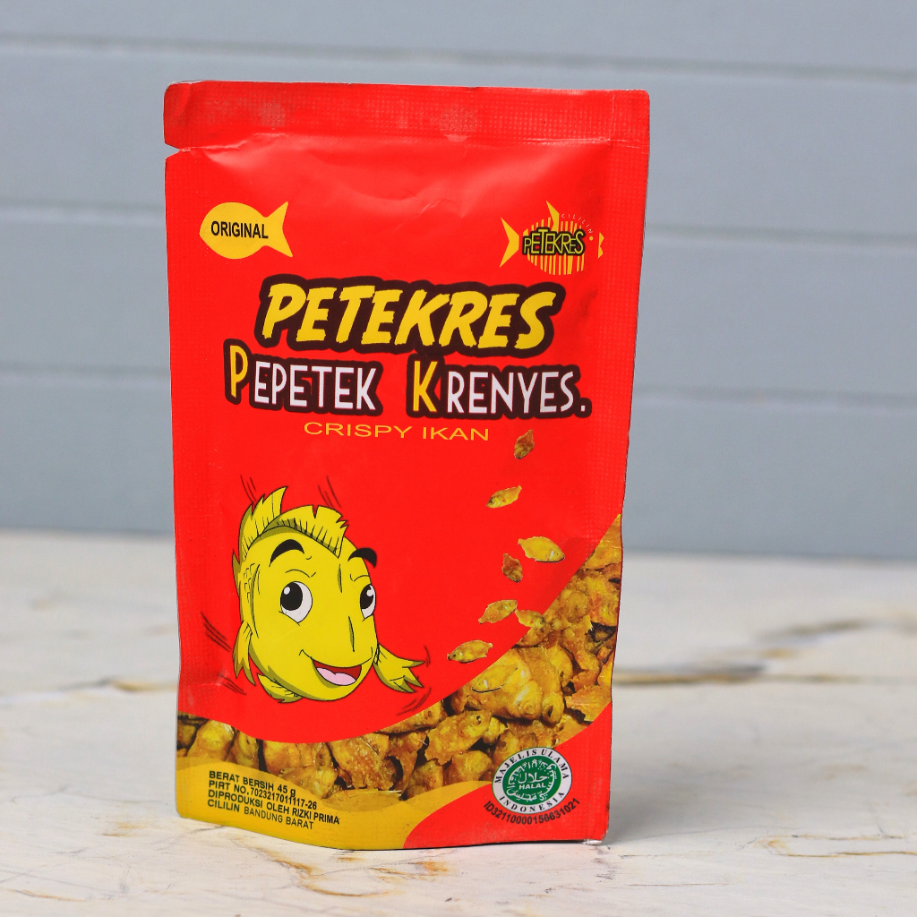 

Petekres Official - Baby Fish Crispy Original Ikan Pepetek Krenyes Medium Snack Olahan Bergizi Halal