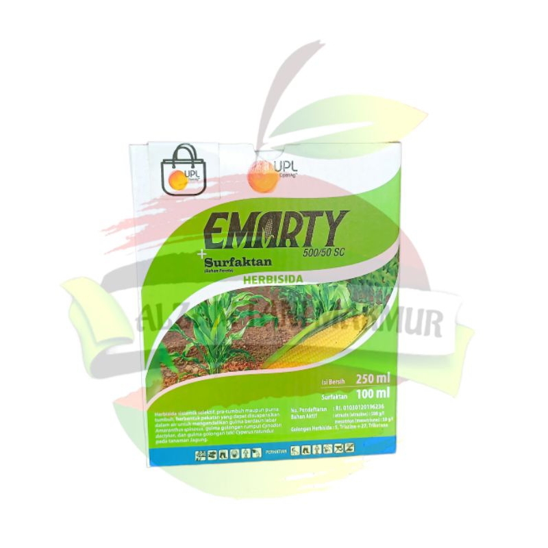 Herbisida EMARTY 500/50EC isi 250 ML Bahan Aktif ATRAZIN 500g/liter dan MESOTRION 50g/liter