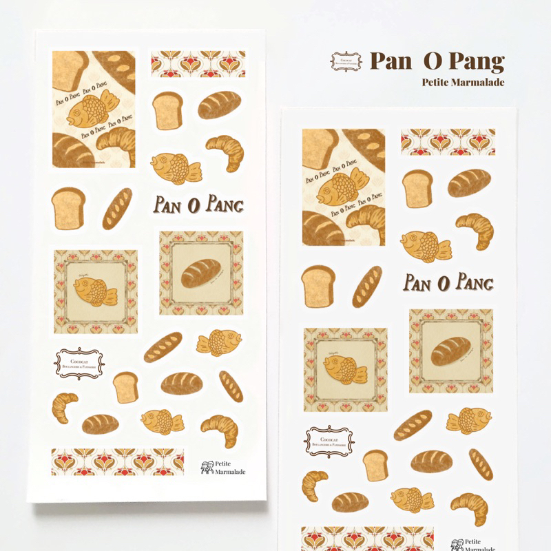 

[Petite Marmalade] Deco sticker - Pan O Pang