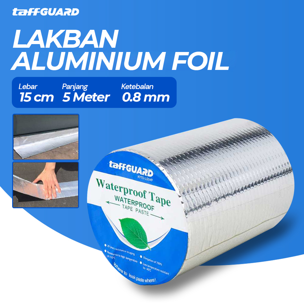 Lakban Anti Bocor Lem Anti Air alumunium Foil Butyl Waterproof Tape lakban alumunium